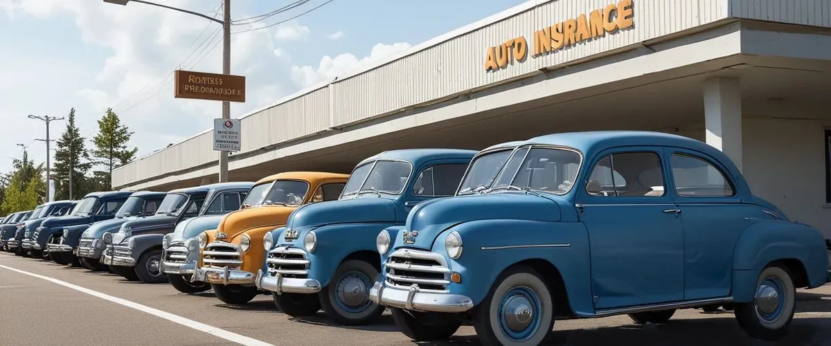 Assurance auto immédiate et Alignement de voitures historiques