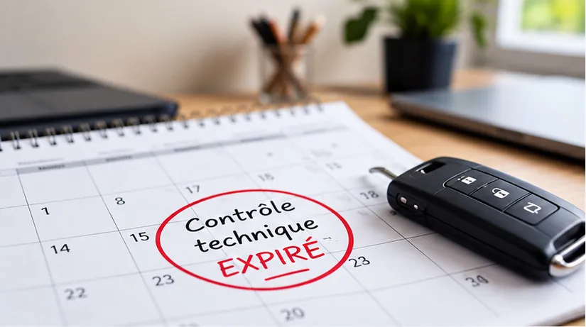 Calendrier de contrôle technique expiré